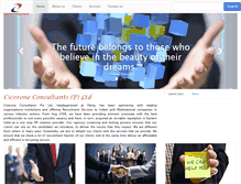 Tablet Screenshot of ciceroneconsultants.com